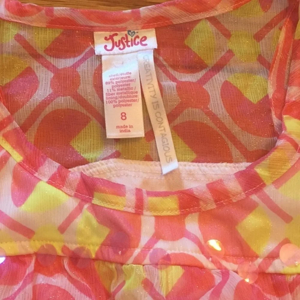 💕Lot of Justice Girls Size 8‎ Tops 💕